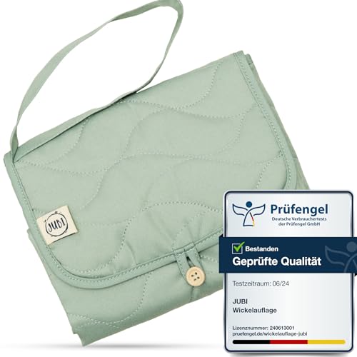 Jubi® Wickelauflage Mint aus Biobaumwolle