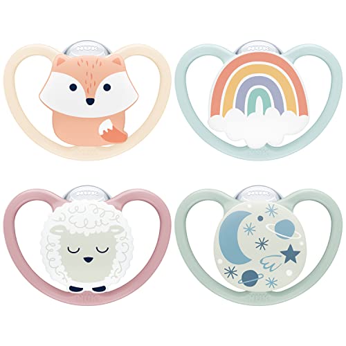 NUK Space Day & Night Babyschnuller, 0-6 Monate,…