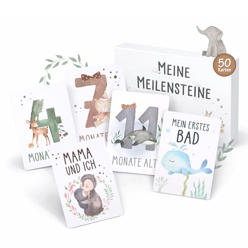 Marvelights Meilensteinkarten Baby, 50 Karten…