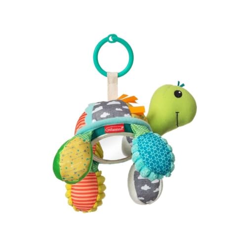 Infantino Go Gaga Turtle Mirror Pal – Sensorisches Spiegel-Spielzeug