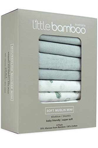 Little Bamboo Musselintücher – 8er Pack, 60 x 60 cm