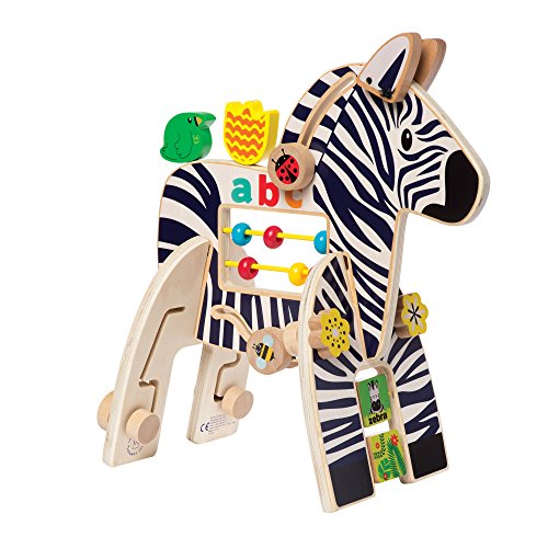Manhattan Toy Safari Zebra Wooden Toddler Activity