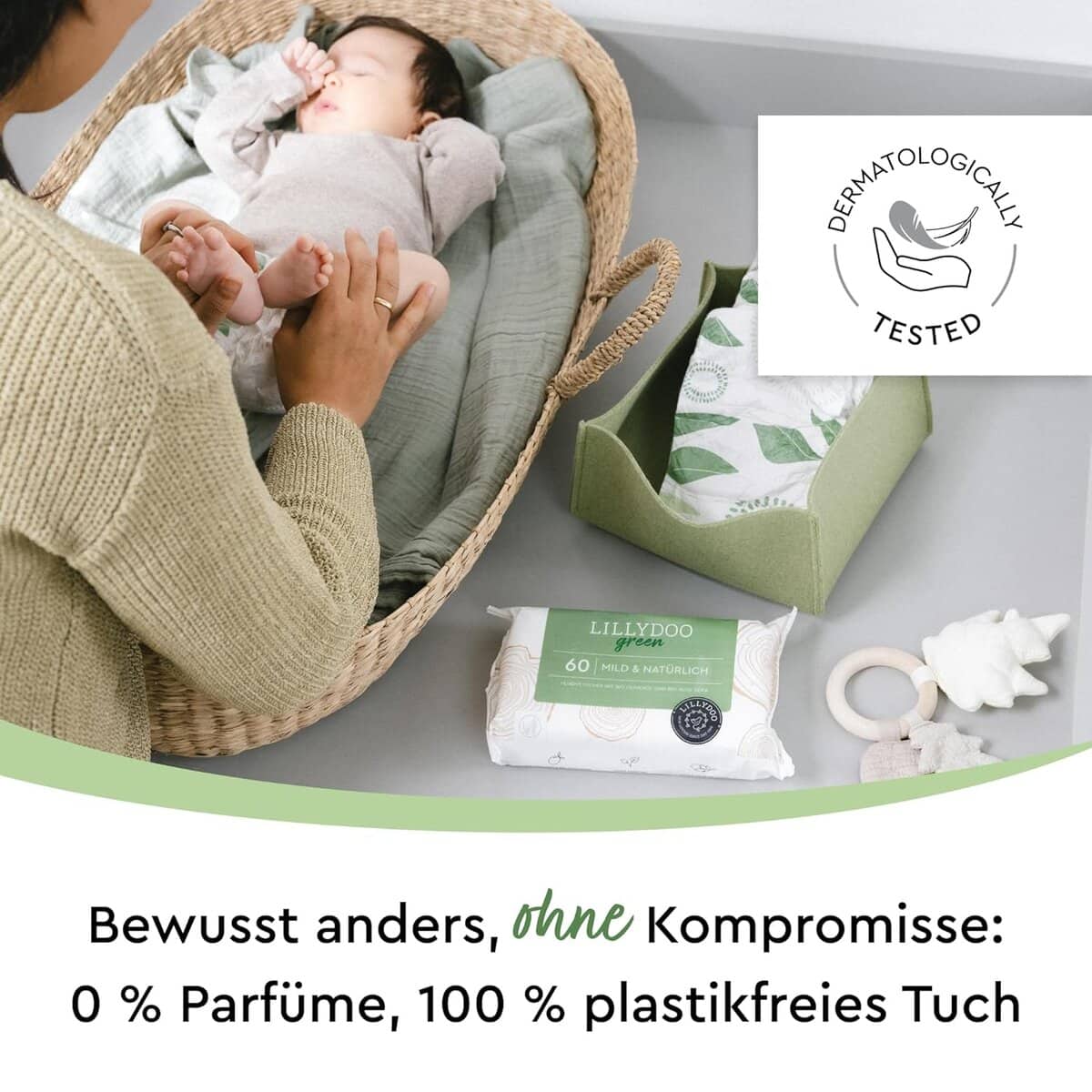 LILLYDOO green Natürliche Feuchttücher, 600 3