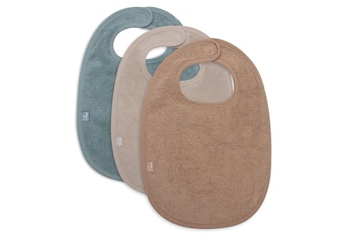 Jollein Frottee-Lätzchen 3er Pack – Sea Green/Nougat/Biscuit