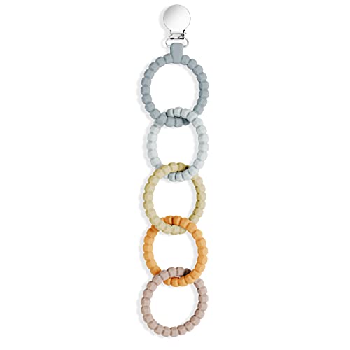 Vicloon Beißring Baby Grau-Beige