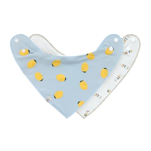 LÄSSIG Baby Dreieckstücher „Happy Fruits Lemon“ (2er-Pack)