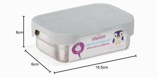 Affenzahn Edelstahl-Brotdosen-Set mit Snack-Box – Koala, Grau