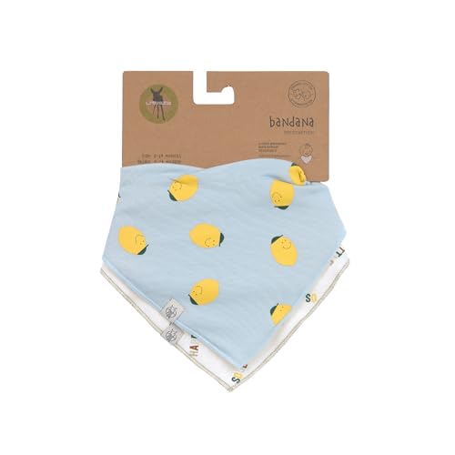 Lässig Dreieckstücher Bio-Baumwolle – Happy Fruits Lemon, 2er-Set