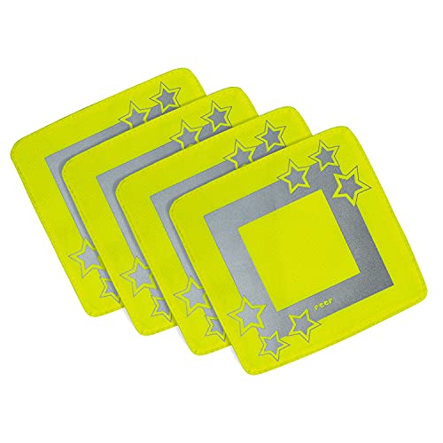 Reer LightReflex Reflektor-Set (4 Stück, Gelb)