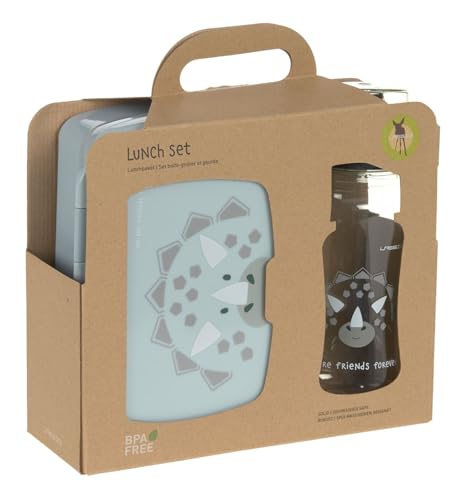 Lässig Brotdose & Trinkflasche Set – About Friends Dino Grün