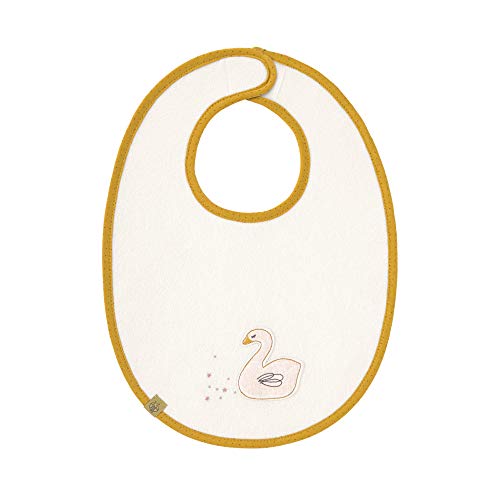 LÄSSIG Baby Kleinkind Lätzchen Medium „Little Water“ – Swan