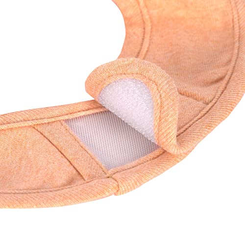 Lässig Spucklätzchen aus Bio-Baumwolle, 3er-Set – apricot/light grey/nature melange