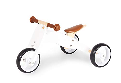 Pinolino Mini-Laufdreirad Charlie, weiss/natur