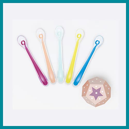 Babymoov Silikonlöffel – 5er-Set Mehrfarbig