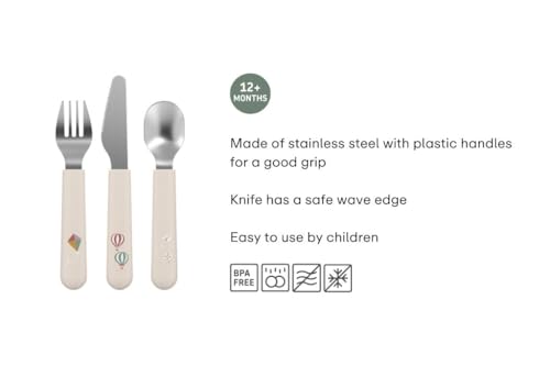 Mepal Mio Kinderbesteck, 3-teilig – Little Dutch Forest Friends