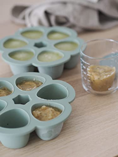 Beaba BÉABA Silikon-Aufbewahrungsbehälter – 6 × 150 ml, Salbeigrün