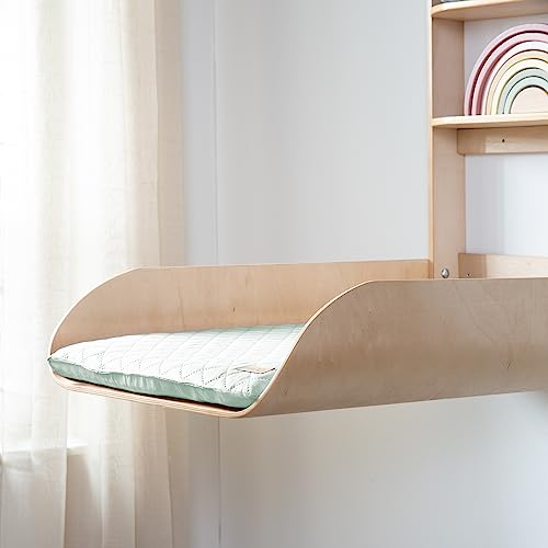 roba klappbares Wandwickelregal – Natur / Style Frosty Green