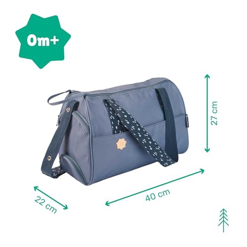 Badabulle Wickeltasche Pocketstyle 23 L inkl. Wickelzubehör – Blau