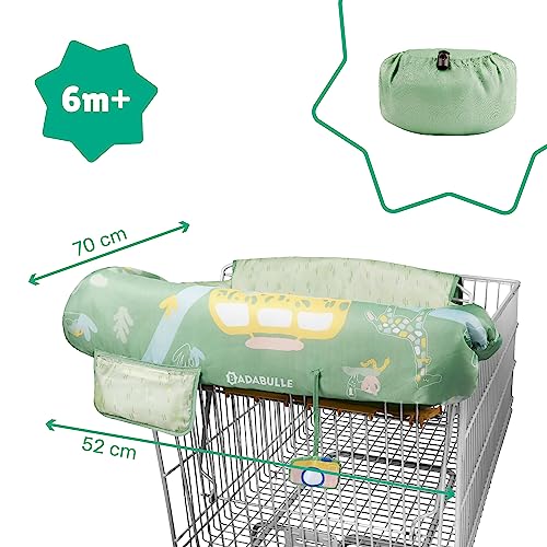 Badabulle Universal-Einkaufswagen-Sitzbezug – Safari