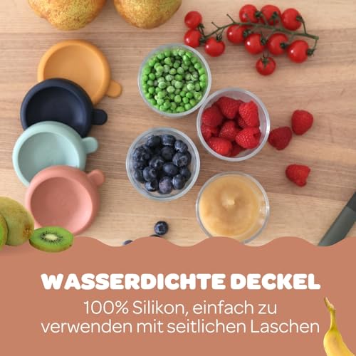 Beaba Glas-Portionsbehälter, 4er-Pack à 250ml