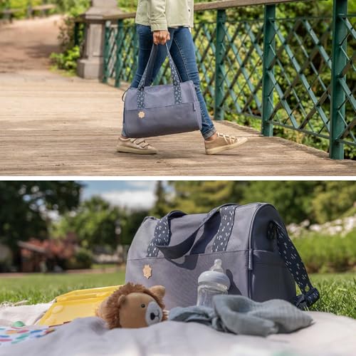 Badabulle Wickeltasche Pocketstyle 23 L inkl. Wickelzubehör – Blau