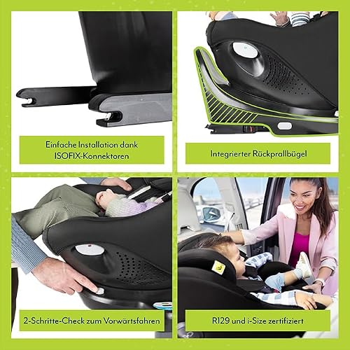 Graco Turn2Me™ DLX i-Size Reboarder, 360° drehbar – Schwarz Midnight