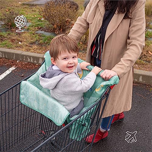 Badabulle Universal-Einkaufswagen-Sitzbezug – Safari