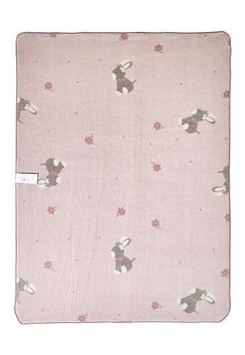 Sterntaler Kuscheldecke Emmi Girl – Esel, flora rose, 75 × 100 cm