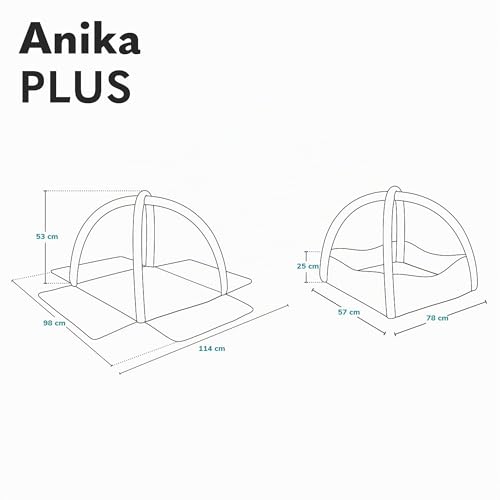 Lionelo Anika Plus Spielmatte mit Spielbogen – Mehrfarbig