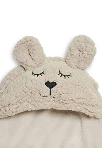Jollein Wickeldecke Bunny aus Fleece – Nougat