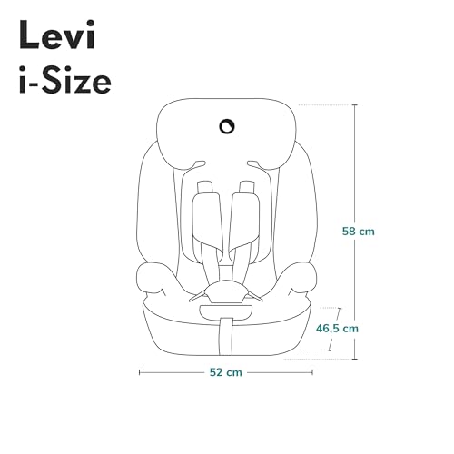 Lionelo LEVI i-Size Kindersitz – 76–150 cm, Beige