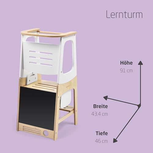 Maxi-Cosi Toucan 3-in-1-Lernturm aus Holz – Natürliches Holz