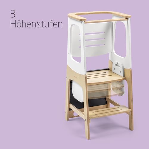 Maxi-Cosi Toucan 3-in-1-Lernturm aus Holz – Natürliches Holz