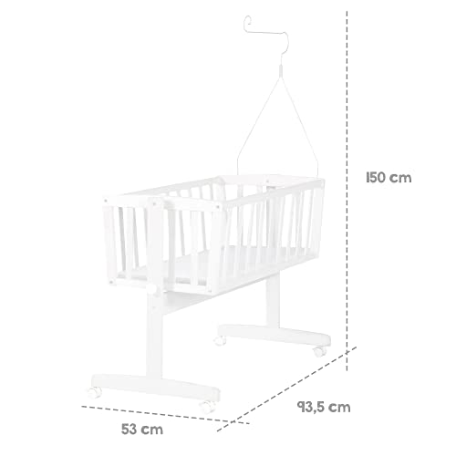 roba Komplett-Babywiege Adam & Eule – 40 × 90 cm