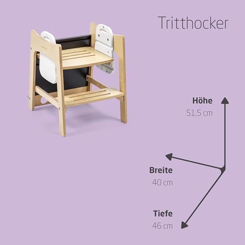 Maxi-Cosi Toucan 3-in-1-Lernturm aus Holz – Natürliches Holz