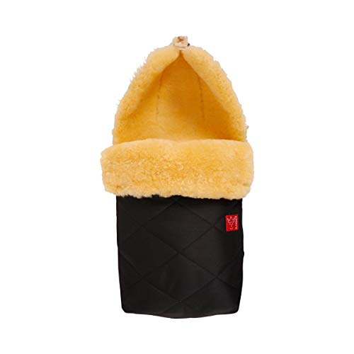 Kaiser Lammfell-Fusssack Natura – Schwarz