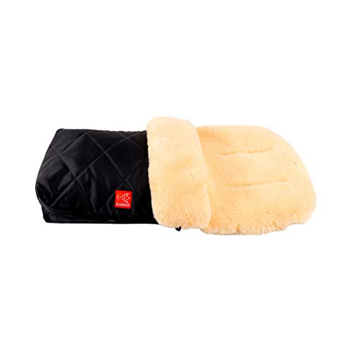 Kaiser Lammfell-Fusssack Natura – Schwarz