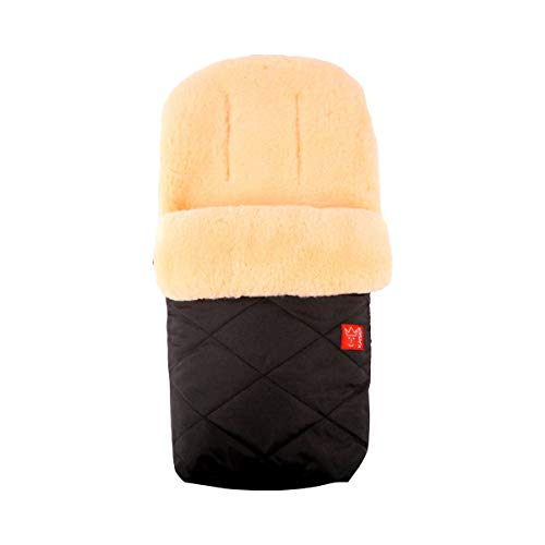 Kaiser Lammfell-Fusssack Natura – Schwarz