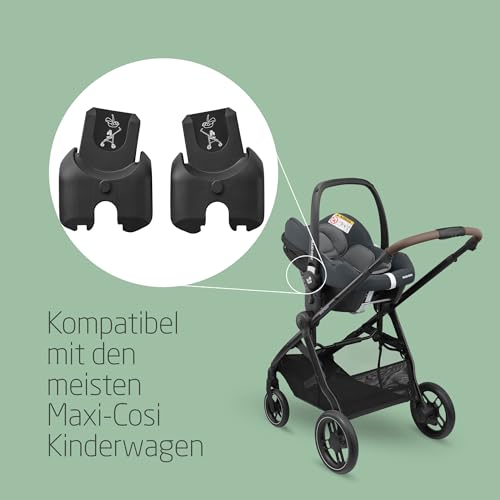 Maxi-Cosi Babyschalen-Adapter für Maxi-Cosi Kinderwagen – Schwarz