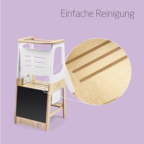 Maxi-Cosi Toucan 3-in-1-Lernturm aus Holz – Natürliches Holz