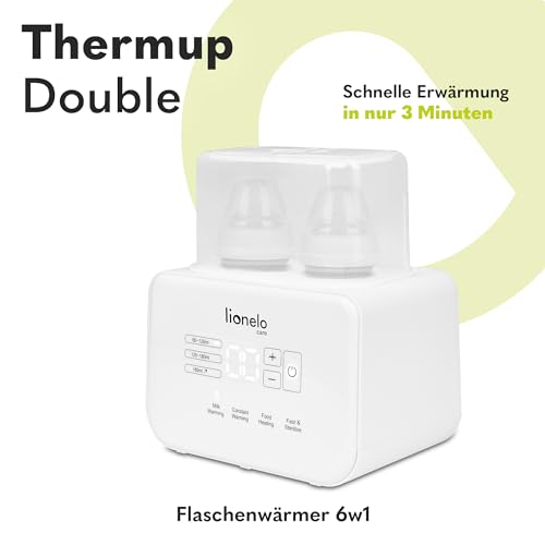 Lionelo THERMUP Doppel-Flaschenwärmer für 2 Flaschen – Weiss