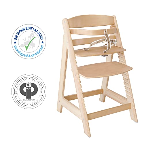 roba Treppenhochstuhl Sit Up III aus Holz – Natur