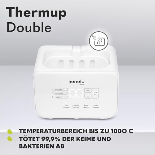 Lionelo THERMUP Doppel-Flaschenwärmer für 2 Flaschen – Weiss