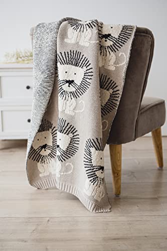 Kaiser Lion Babydecke – Stone/Natural/Black