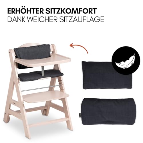 Hauck Beta+ Newborn Set Deluxe Hochstuhl-Set mit Bouncer – Whitewashed