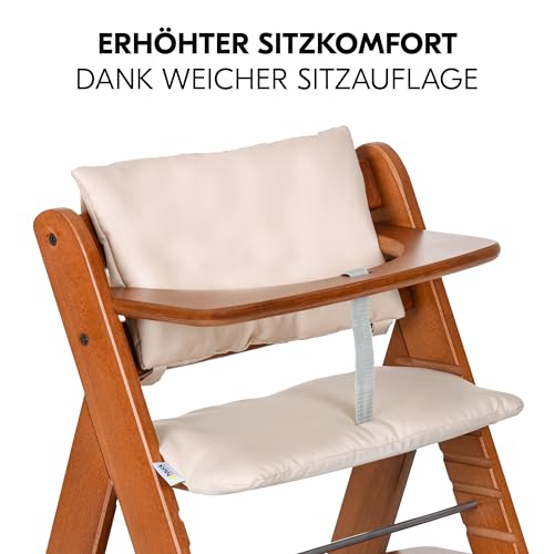 Hauck Alpha+ Newborn Set Holzhochstuhl mit 2in1 Bouncer – Walnuss