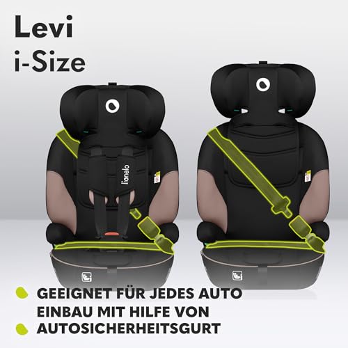 Lionelo LEVI i-Size Kindersitz – 76–150 cm, Beige