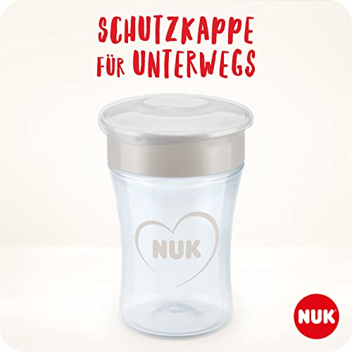NUK Magic Cup Trinklernbecher aus Edelstahl, 230 ml – Blau