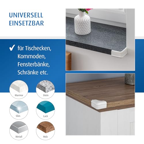 Reer Eckenschutz soft – 4er-Pack, Weiss