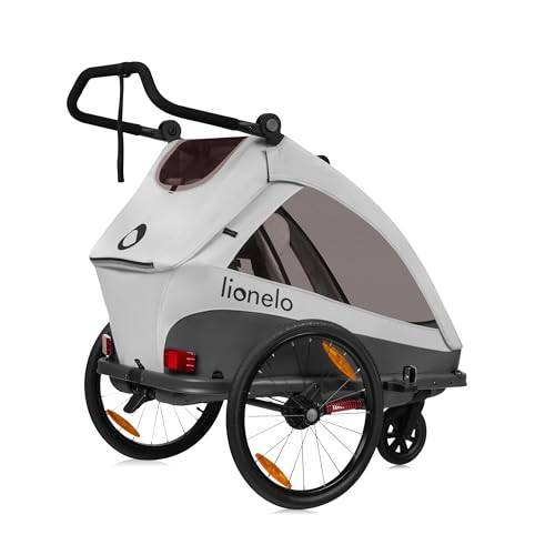 Lionelo CAMA Kinderanhänger 2-in-1 – Stein grau
